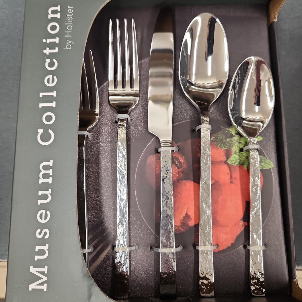 Texture Stainless Flatware Service For 4