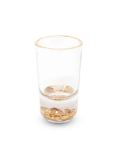 Load image into Gallery viewer, VLG3930 Set of 6 Liquor Glasses with Gold Rim and Gold Reflection Base
