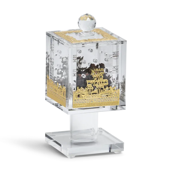 185013 Acrylic Besomim Holder with Gold Plates