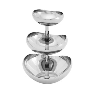 51160 3 TIER CANDY/NUT BOWL SS