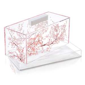 CD-RE-CB-SM Cherry Blossom - Rectangle Cake Dome - Small