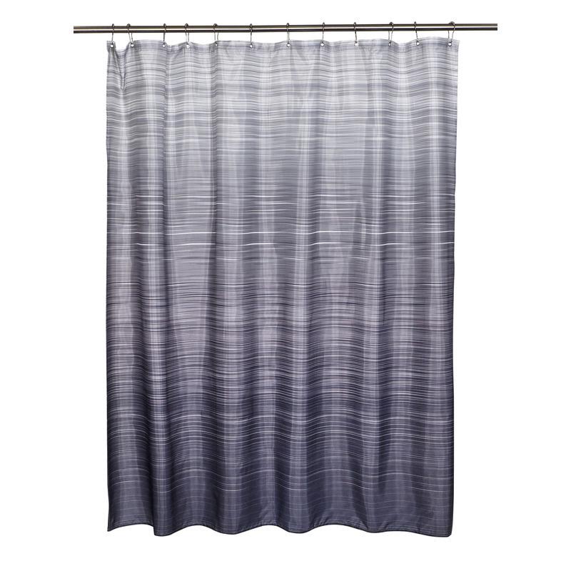 Ombre Line Shower Curtain Gray - Moda at Home