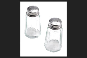 Salt & Pepper Set 1 Oz Clear Glass