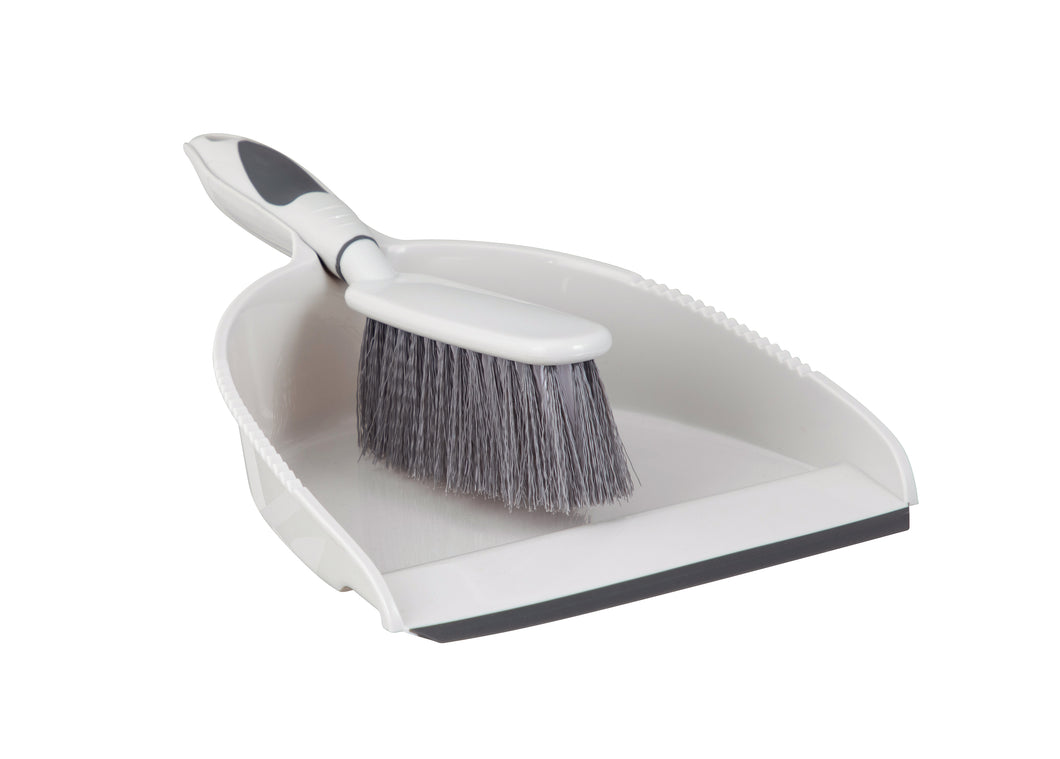 888 White And grey Dust Pan And Brush