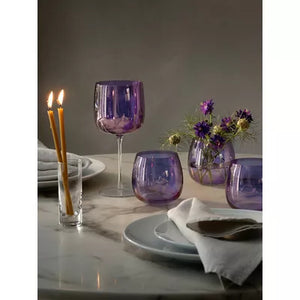 G1620-16-887 Aurora Wine Glass 15oz Polar Violet  Set Of 4