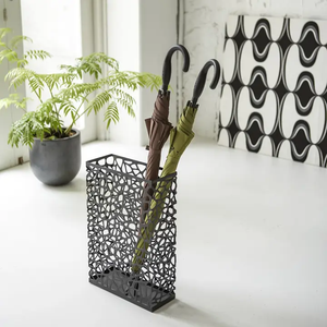 6324 Nest Umbrella Stand - Steel - Rectangle Black