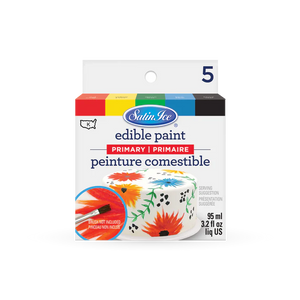 Edible Paint Primary Kit 5ct - 2.5oz - Box