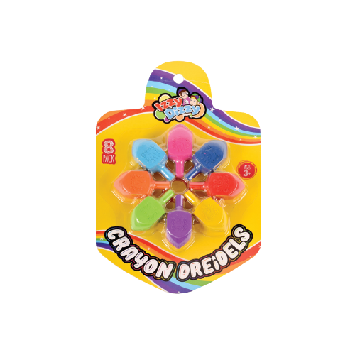 Izzy 'n' Dizzy Crayon Dreidels (8-pk)