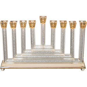 UK41760 Crystal Elegant Hanukkiah 16x40 cm