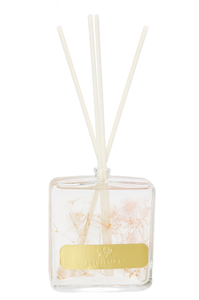 VFD3038 Clear Bottle Reed Diffuser With White Flowers And White Reeds, "Lily Of The Valley" Scent