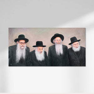 The Rosh Yeshiva Painting I Sukkah Sign 36" x 18" / Vinyl