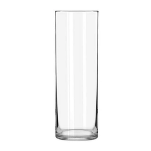 Libbey Clear Glass 9.5" Cylinder Vase