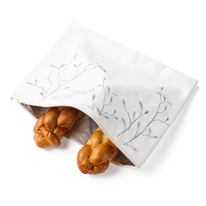 PU-CP-EML-S LEAF EMBROIDERED CHALLAH POUCH