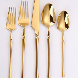 VF-35-IG-SET Irene, Mirror Gold, 18/10 Flatware, 20 Pc Set, Service For 4,