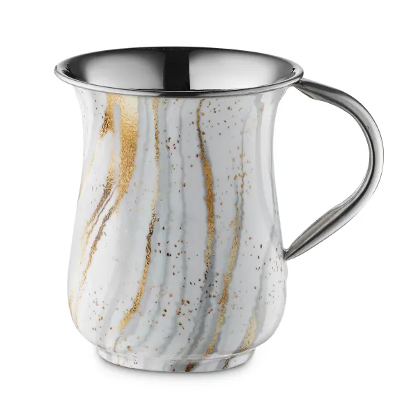 60442 Washing Cup gold marble