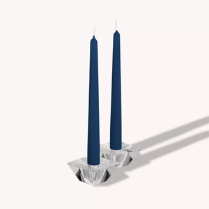 12PK. 12" Tapered Candles - Midnight Blue