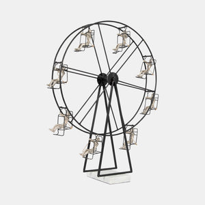 18597 Metal, 23" Ferris Wheel, Black