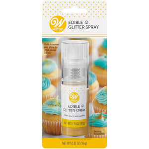 Wilton Metallic Gold Edible Sparkling Glitter Spray, 0.35 oz.