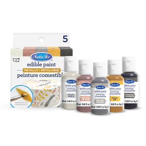 Edible Paint Metallics Kit 5ct - 2.5oz - Box