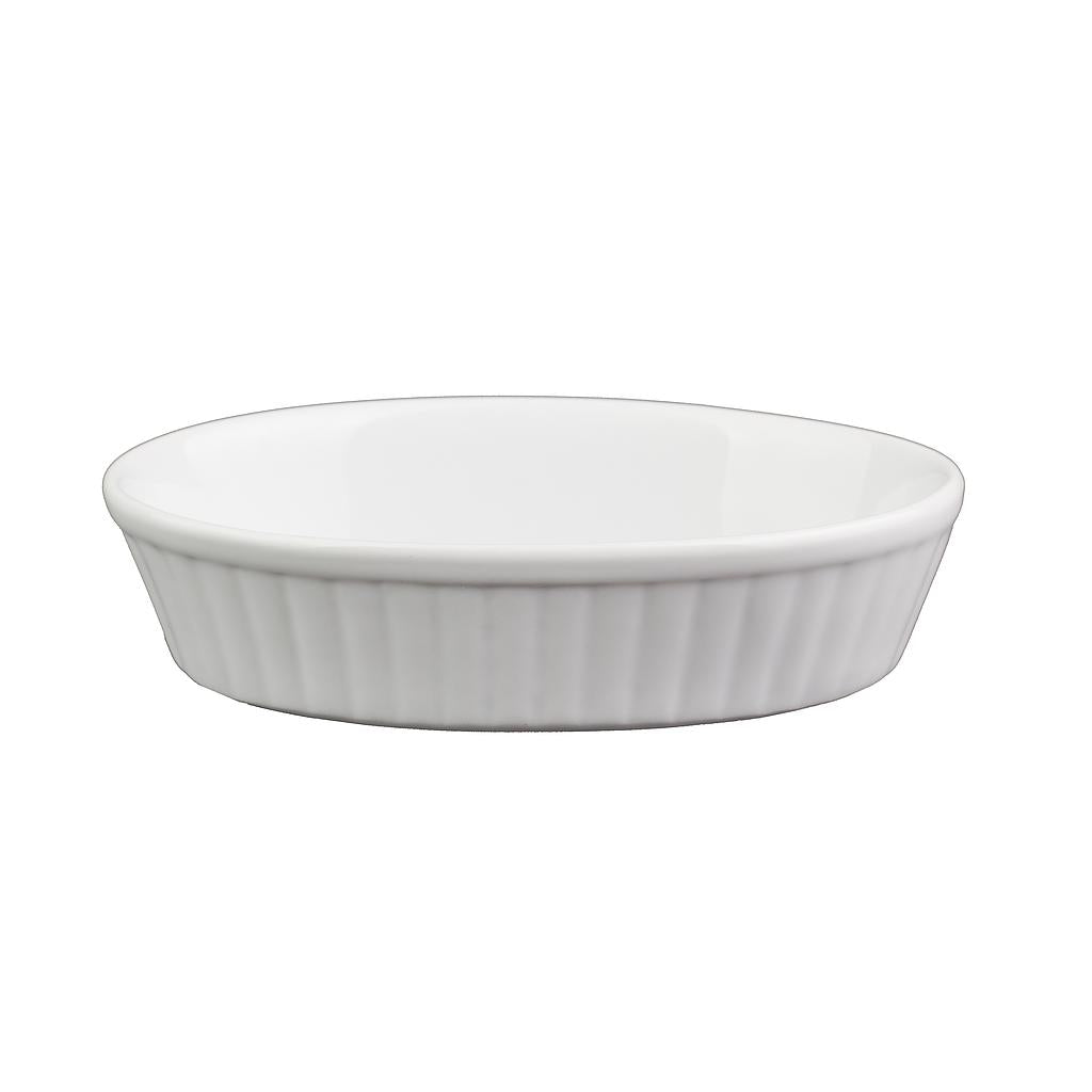 Oval Baking Dish, White, 5.75