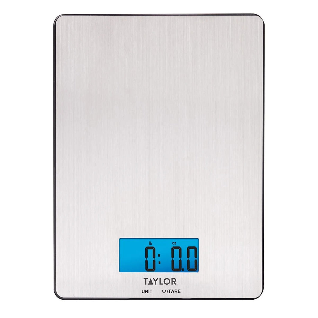 Taylor Stainless Steel Digital Kitchen Scale, 11 lb.