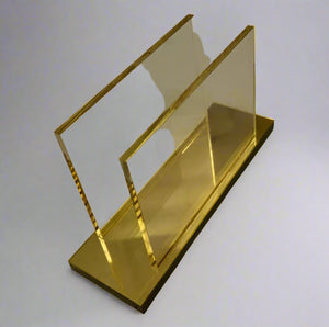 TAJ Designs Standing Napkin Holder Gold Mirror