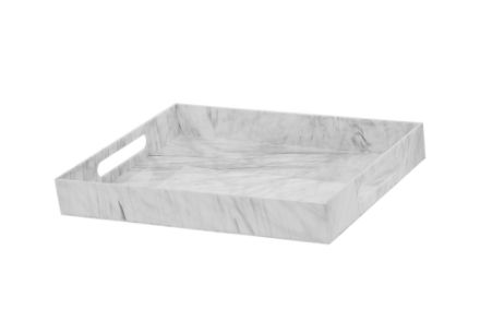 1482-M Tray Lucite Marble 15x19