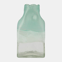 Load image into Gallery viewer, 14710-05 Glass 13&quot; Bottle Vase, Aqua Haze
