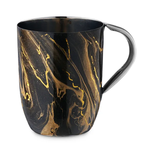 60446 Washing Cup black with gold