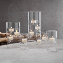 Load image into Gallery viewer, CH-5668 SUSPENDED GLASS TEALIGHT HOLDER/HURRICANE
