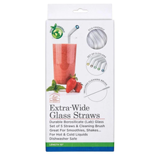 Load image into Gallery viewer, EX-WIDE GLASS STRAWS-SET OF 5
