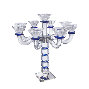 J-CSC9-BL Crystal Candelabra Square Design 9 light