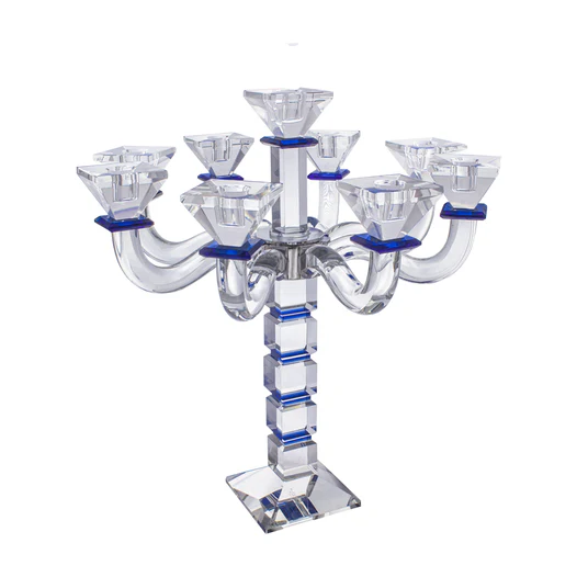 J-CSC9-BL Crystal Candelabra Square Design 9 light