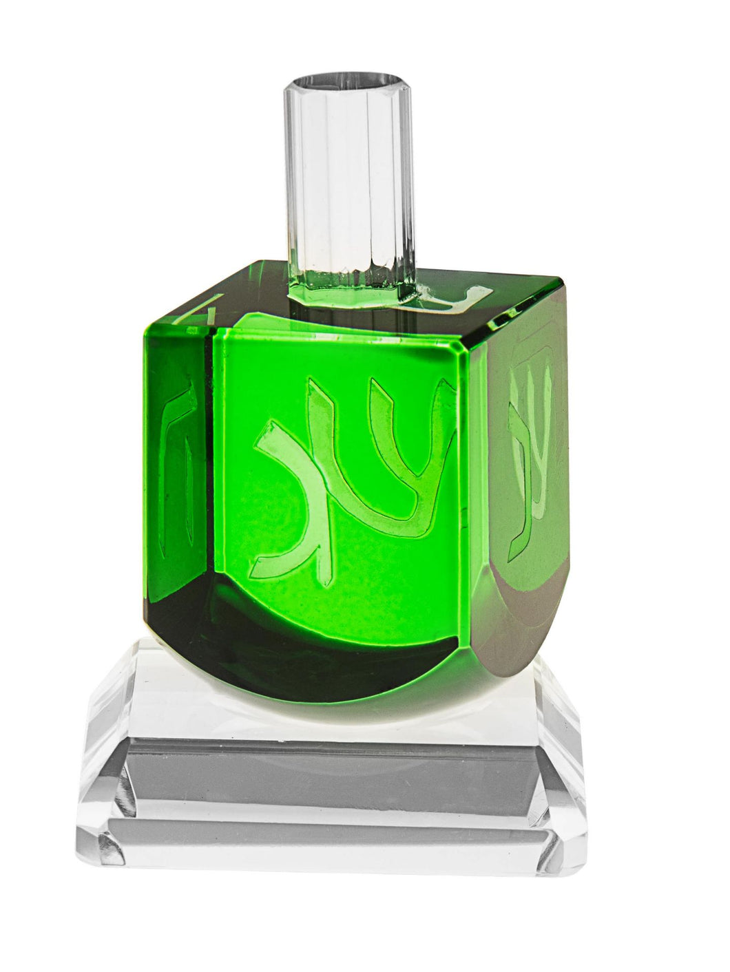 502 CRYSTAL DREIDEL GREEN