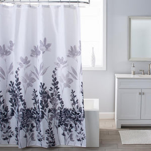 Moda Wind Dance Shower Curtain Gray/White