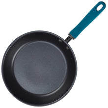 Load image into Gallery viewer, 11.75&quot; Rachael Ray Hard Anodized Aluminum Skillet, Gray with Teal Handles
