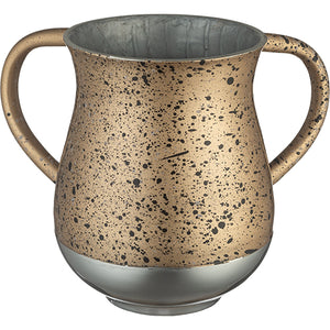 UK80559 Aluminium Washing Cup 13 cm - Dotted Gold