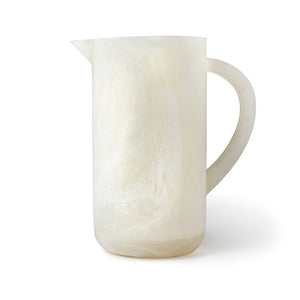 51098 • Lucente Resn Mat Pitcher -wht