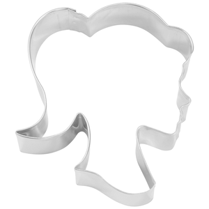 DOLL HEAD COOKIE CUTTER (3.5″)