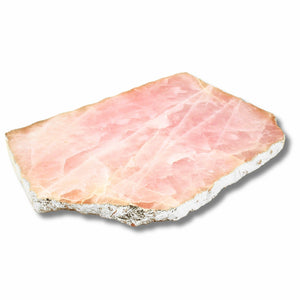 50972 • Rose Quartz Board Silver Edge