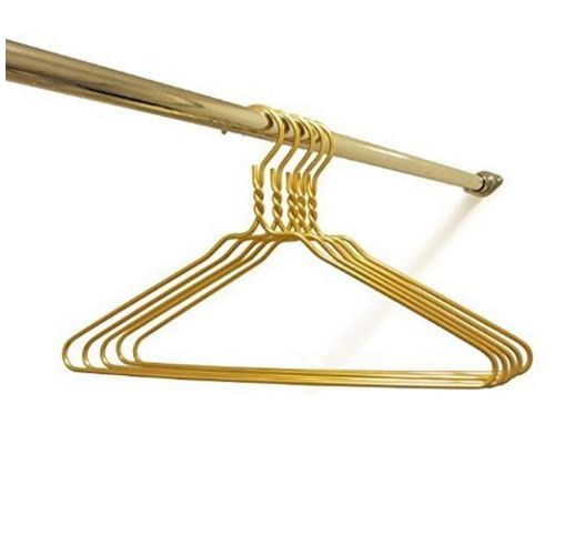 10 Pc Quality Gold Hangers