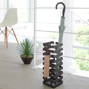 2363 Brick Umbrella Stand - Steel - Square Black