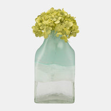 Load image into Gallery viewer, 14710-05 Glass 13&quot; Bottle Vase, Aqua Haze
