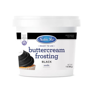 Black RTU Buttercream Frosting - 1lb - Pail