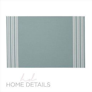 Braided Stripe PVC Woven Placemat- asst colors