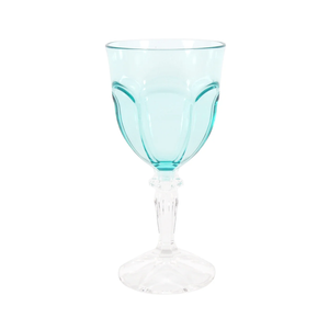 4163033 Retro Goblet Tall Aqua Acrylic