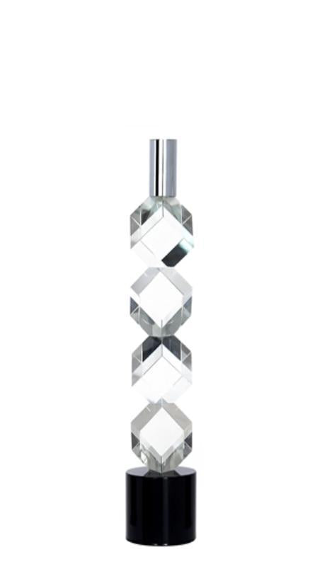 VCH4015 Crystal Candlestick Diagonal Design 11.25