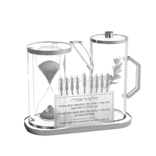 Load image into Gallery viewer, CHDS01S Hourglass &amp; Oil Jug Set - Silver
