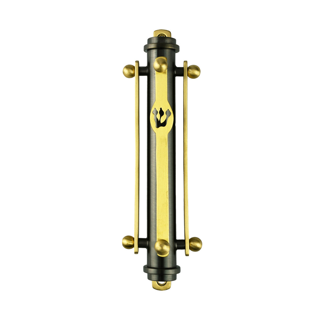 94014 • Susp. Mezuzah Black W-gold