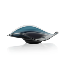 Load image into Gallery viewer, POL-1170 Tropezana Wave Glass Bowl - Blue - 13.75 in
